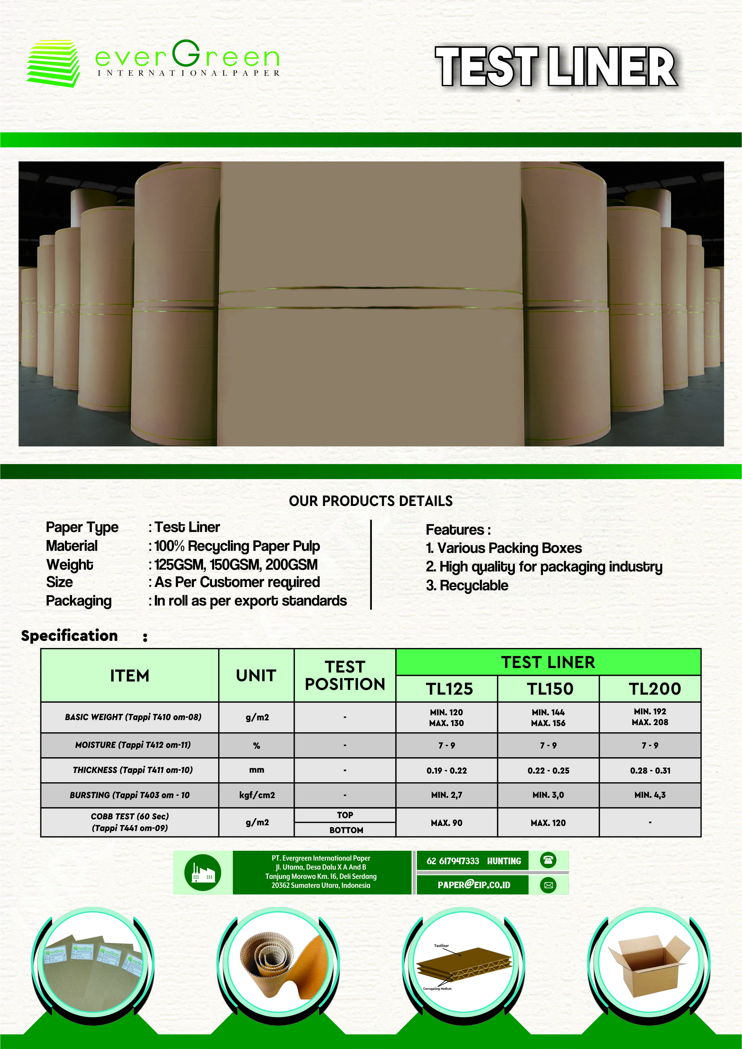BROSUR Test Liner